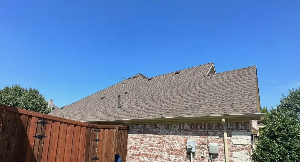 Completed roof replacement project in Parsons
